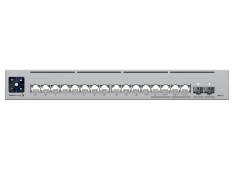 ubiquiti unifi pro max switch 16 with 12 poe 4x 2.5gbps poe++ 180w | usw pro max 16 poe