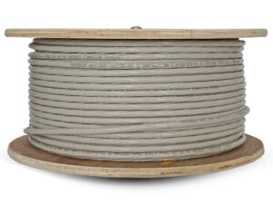 linkbasic 100m drum cat6a solid grey utp cable