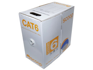 scoop 305m box cat6 cca white utp cable