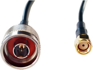 1m sma r/p to n type male lmr cable