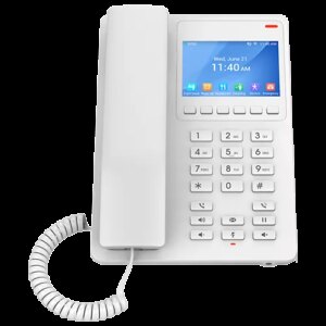 Grandstream 2 Line 3.5'' Color LCD WiFi 6 Hotel Phone White | GHP630W