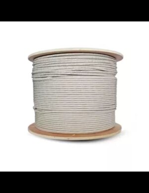 Essential CAT5e Indoor Ethernet Cable 500m Grey Solid Copper UTP Roll | CAT5-500-GEN-SC