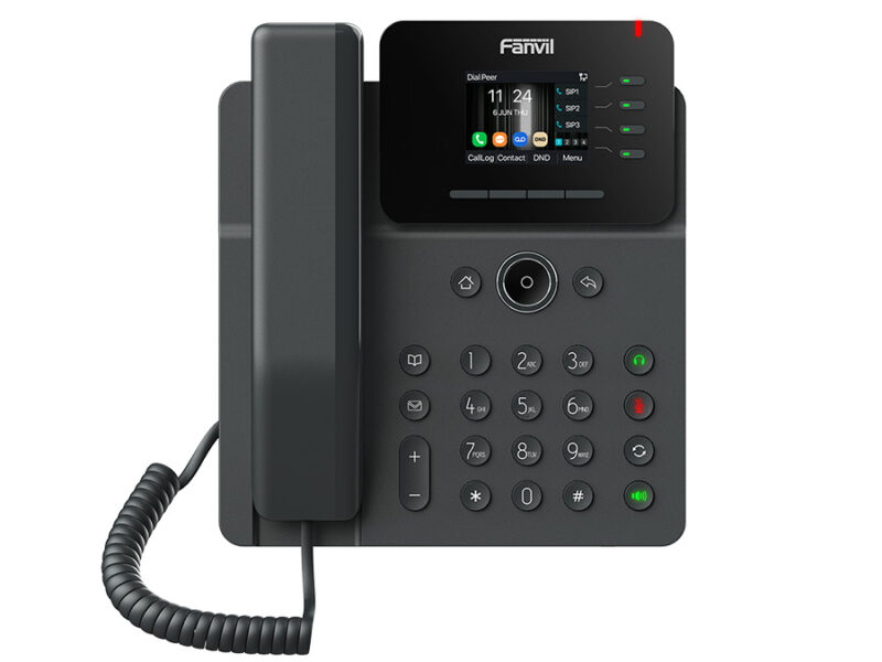 fanvil 4sip gigabit colour screen poe voip phone | v61g